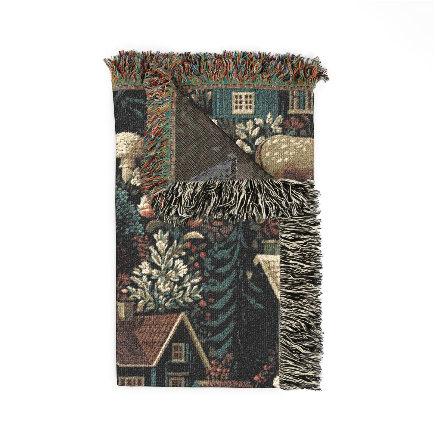 Autumn Throw Blanket Tapestry Woven Wildlife Country Rustic Home Design Living Room Throw Holiday Blanket Cottagecore Farmhouse Cottage