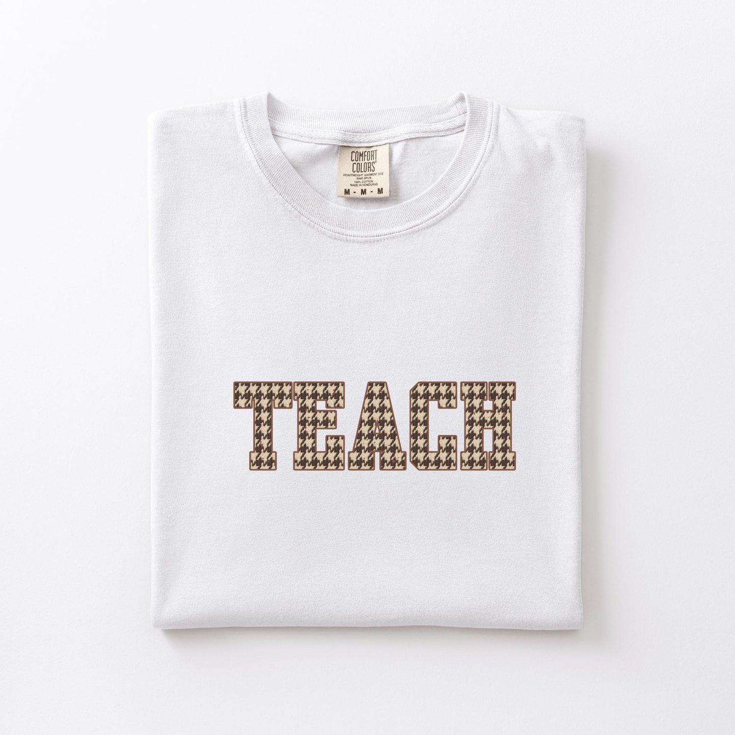 Fall teacher graphic t-shirt comfort color oversized tshirt back to school classroom tee fall neutral brown teacher graphic top casual shirt