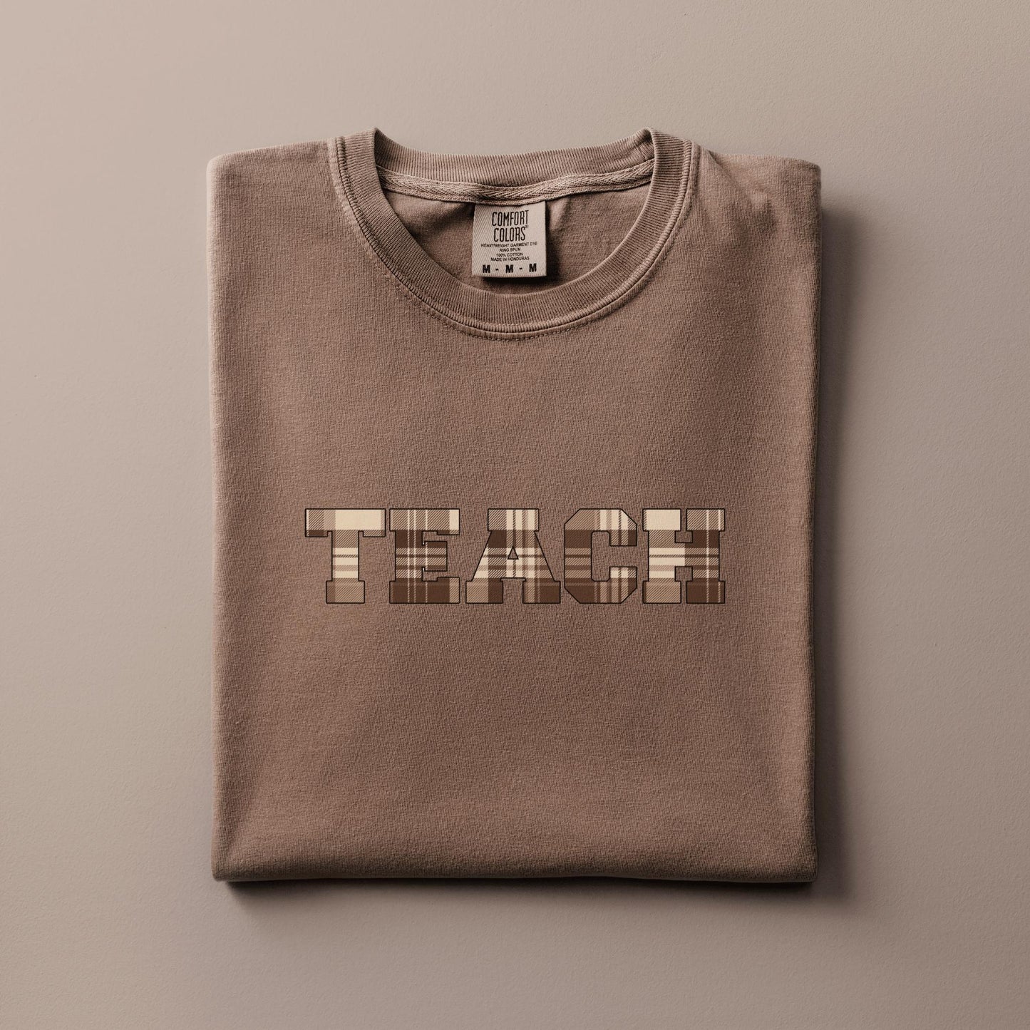 Gift for Educator Teacher School Graphic T-shirt Back to School Plaid Tshirt Comfort Color Autumn Tee First Day of School Fall Teaching Tee