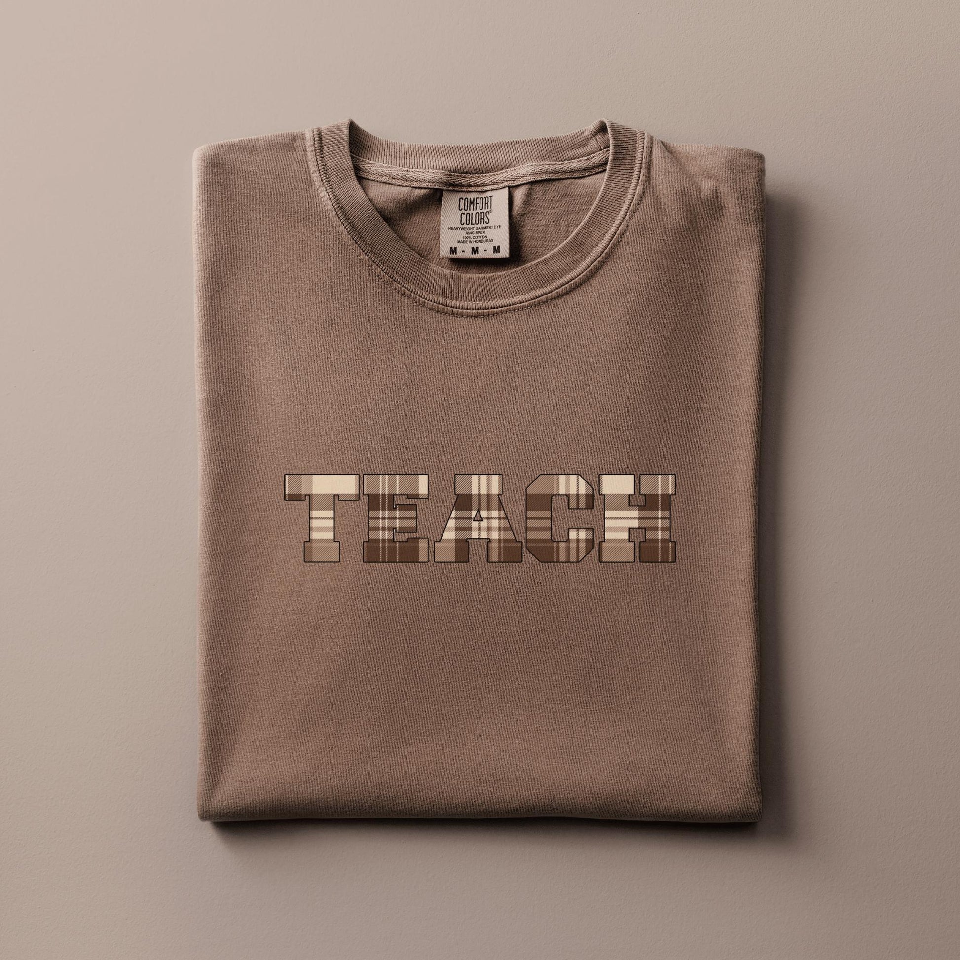 Gift for Educator Teacher School Graphic T-shirt Back to School Plaid Tshirt Comfort Color Autumn Tee First Day of School Fall Teaching Tee