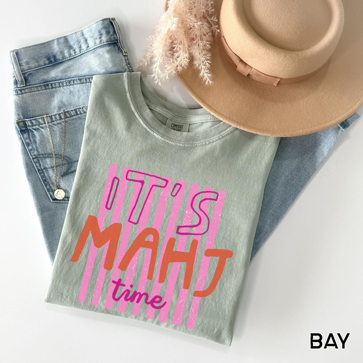 its mahj time striped shirt comfort color 1717