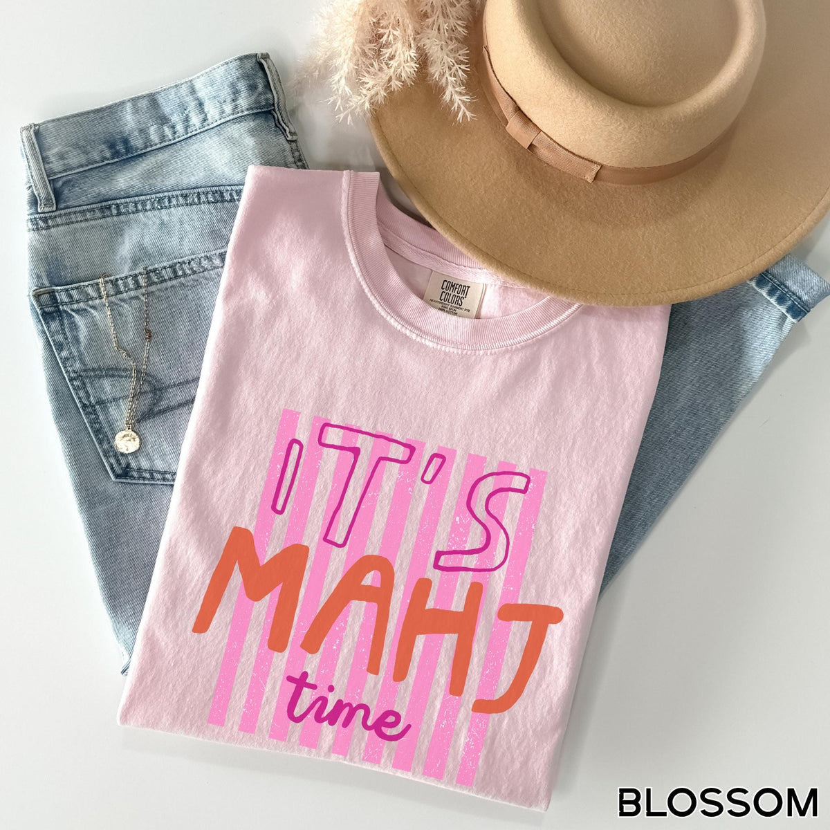 its mahj time striped shirt comfort color 1717