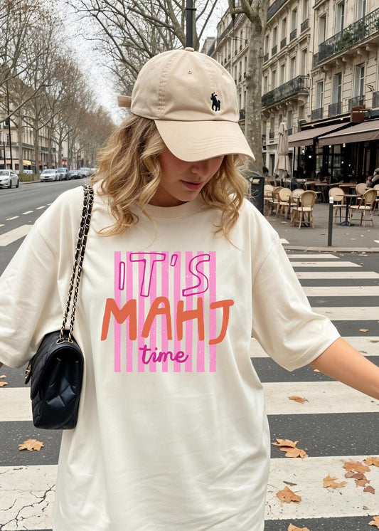 its mahj time striped shirt comfort color 1717