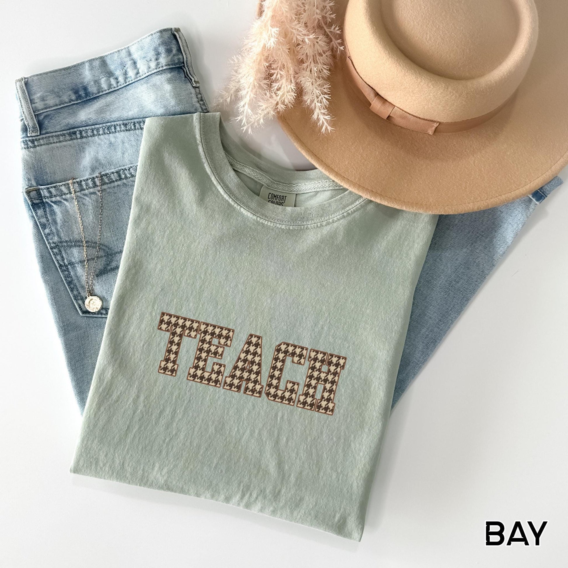 Fall teacher graphic t-shirt comfort color oversized tshirt back to school classroom tee fall neutral brown teacher graphic top casual shirt