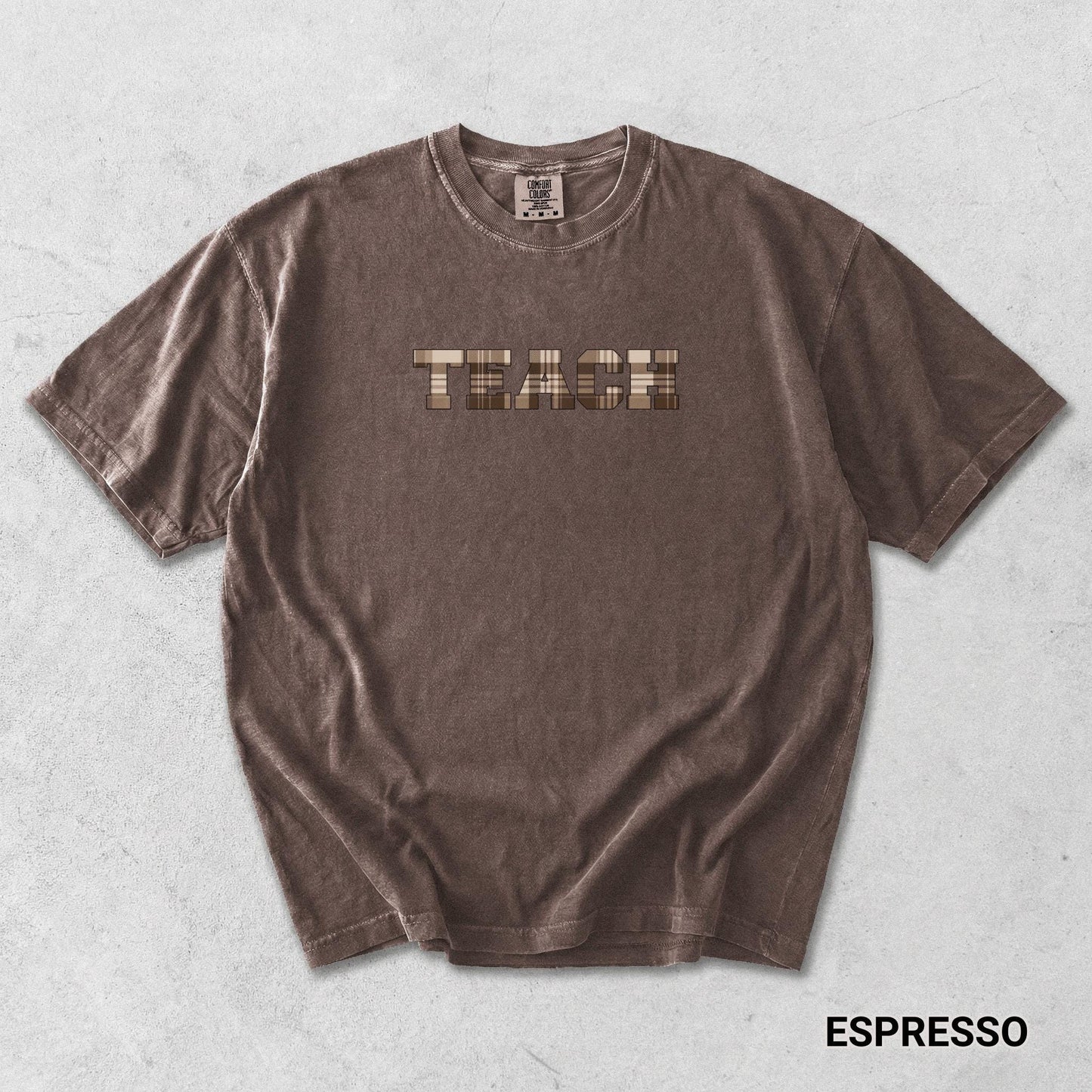 Gift for Educator Teacher School Graphic T-shirt Back to School Plaid Tshirt Comfort Color Autumn Tee First Day of School Fall Teaching Tee
