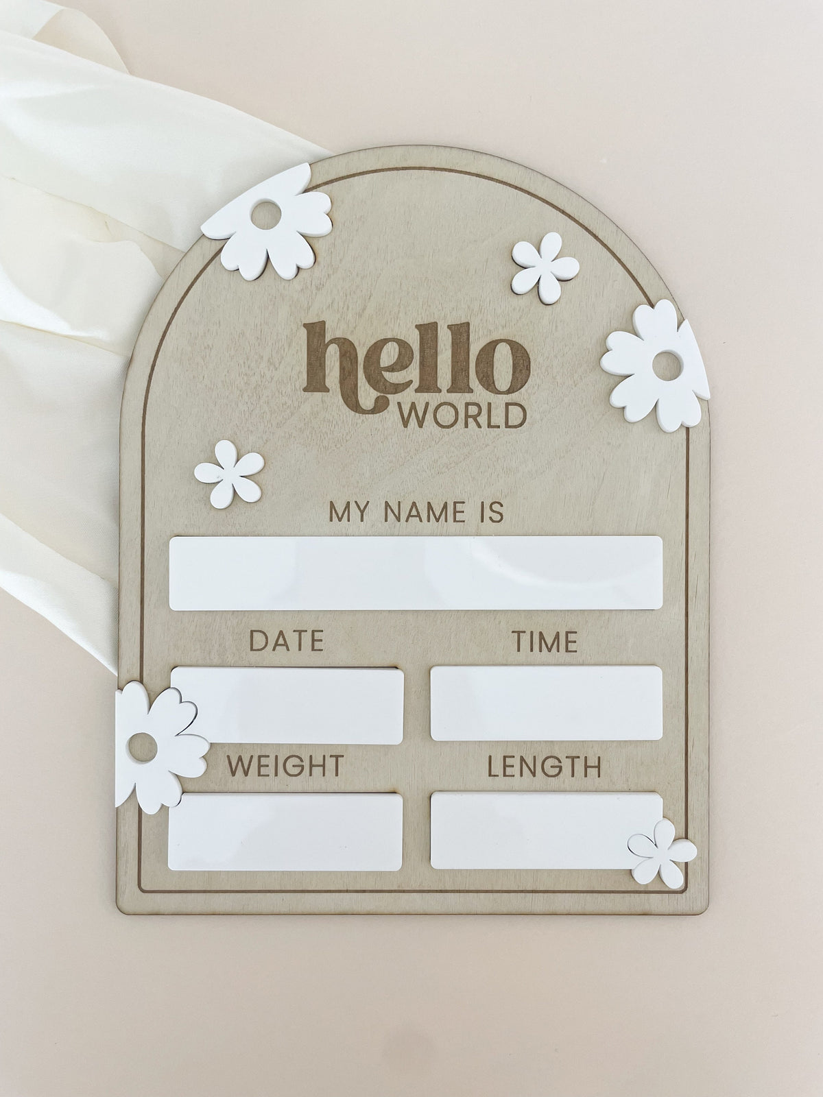 Baby Birth Announcement Sign for Hospital Welcome Baby Arrival Shower Sign for Custom Baby Stat Sign Boho Baby Nursery Decor Newborn Room